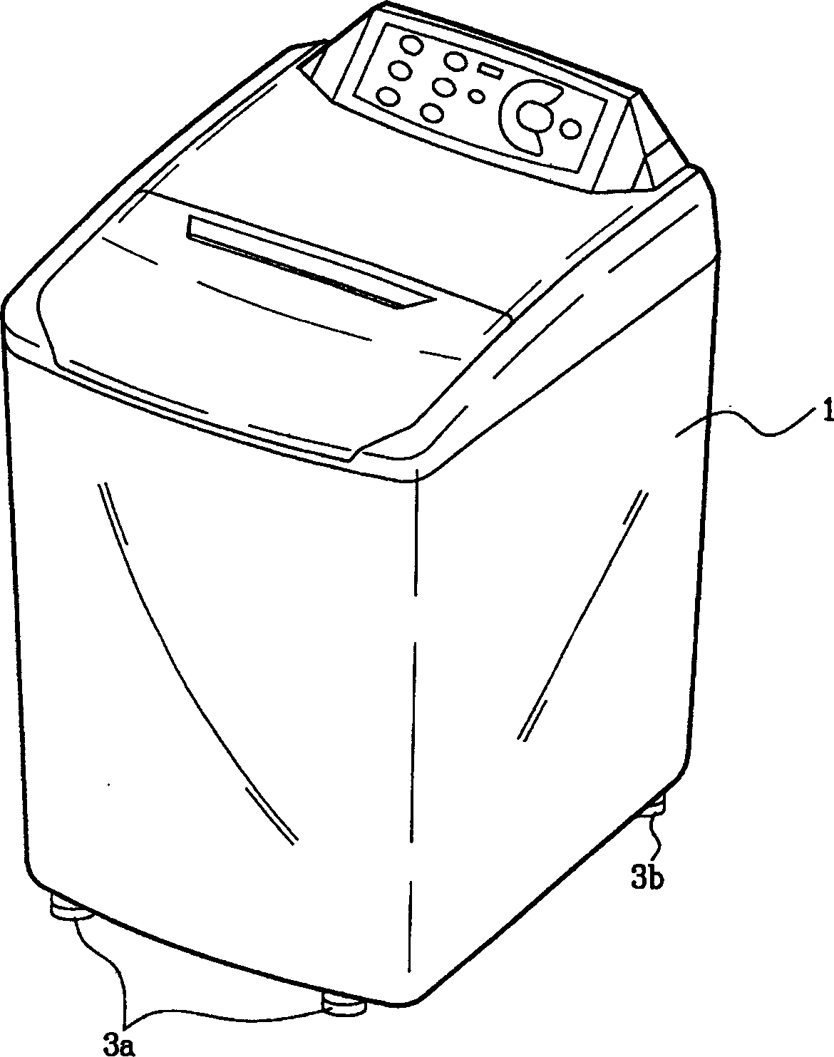 Automatic leveling device for washing machine