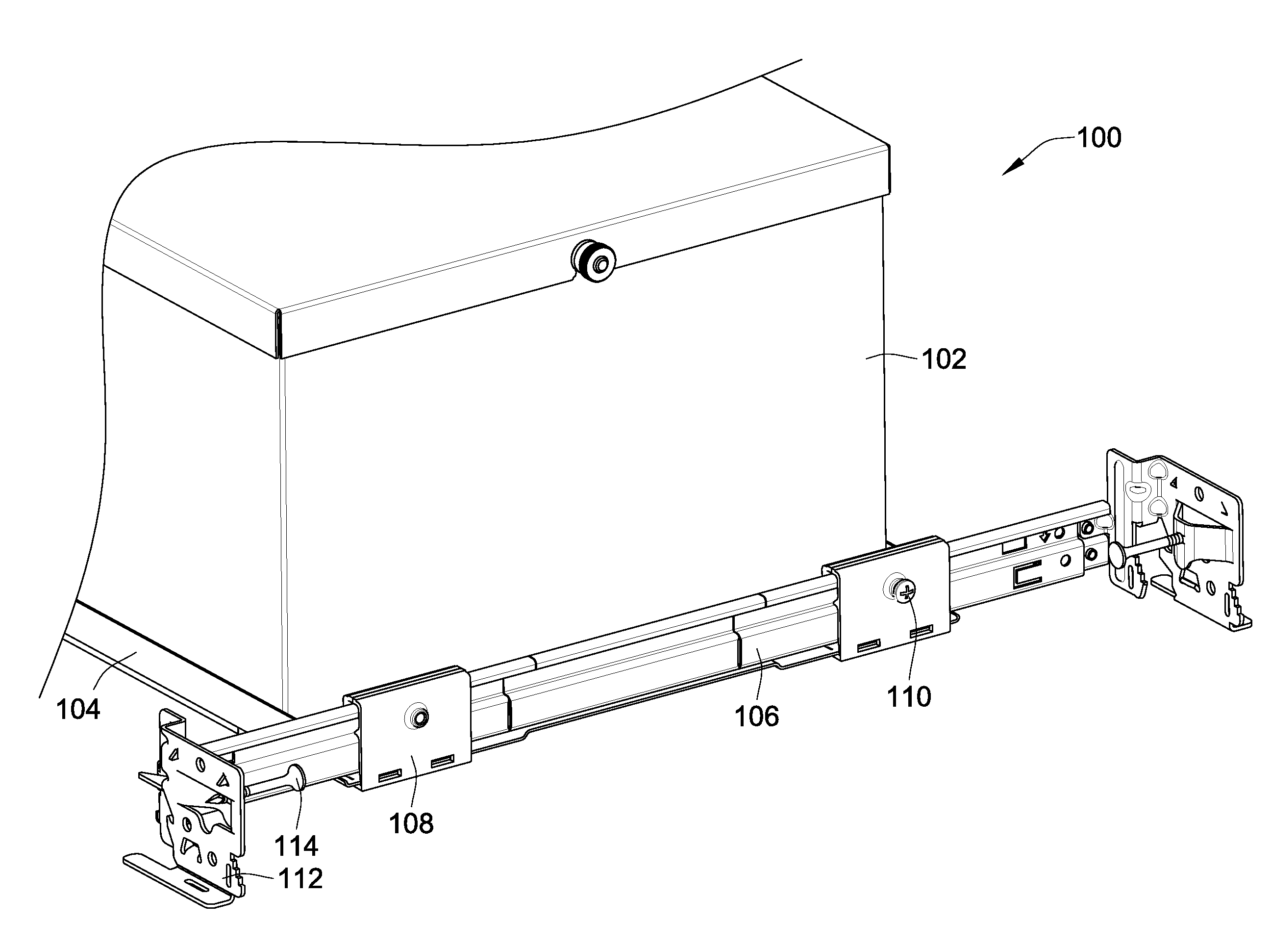 Telescoping mounting system for a recessed luminaire