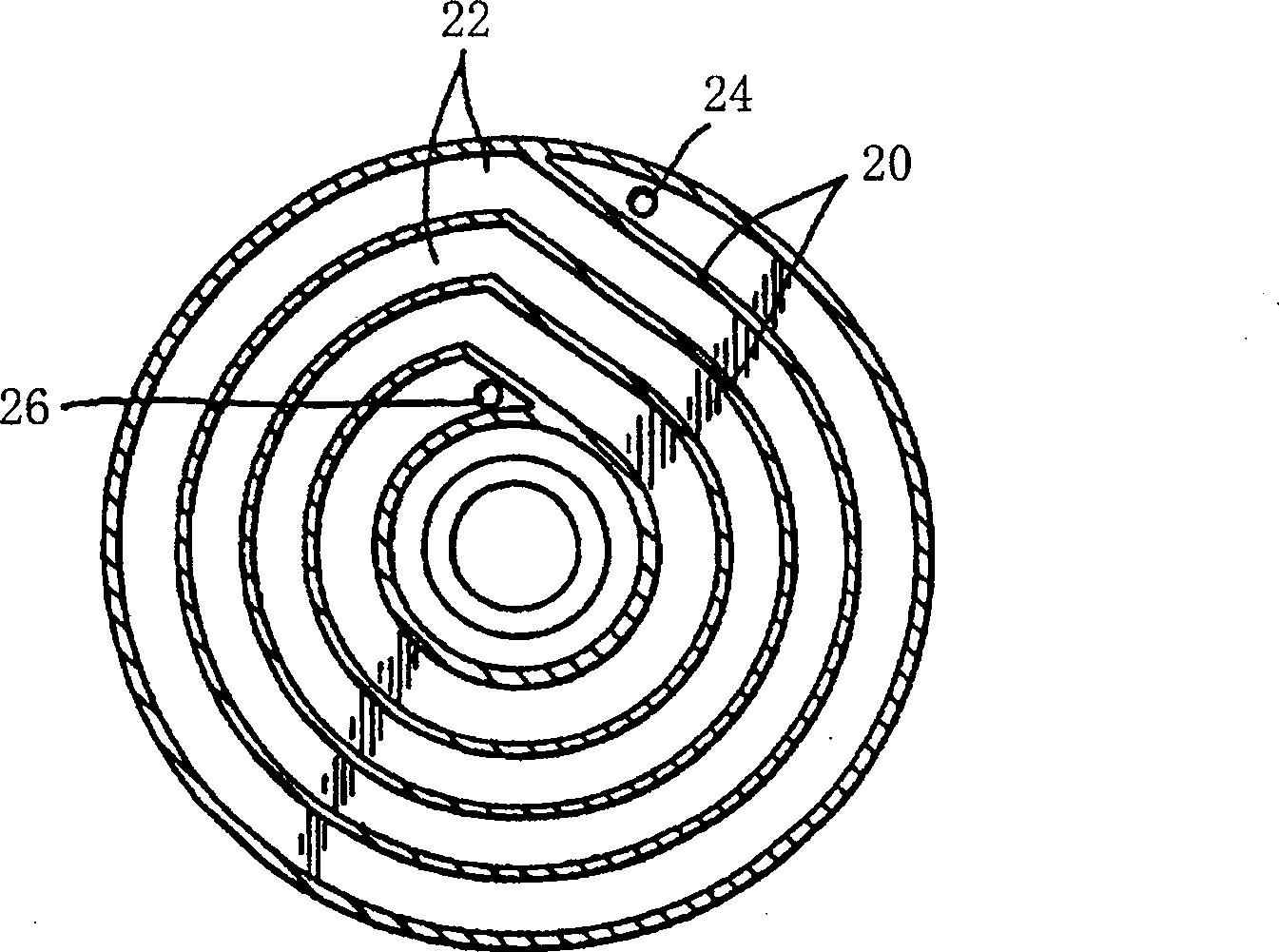 Combustion nozzle of gasification stove of using pressed dry coal powder