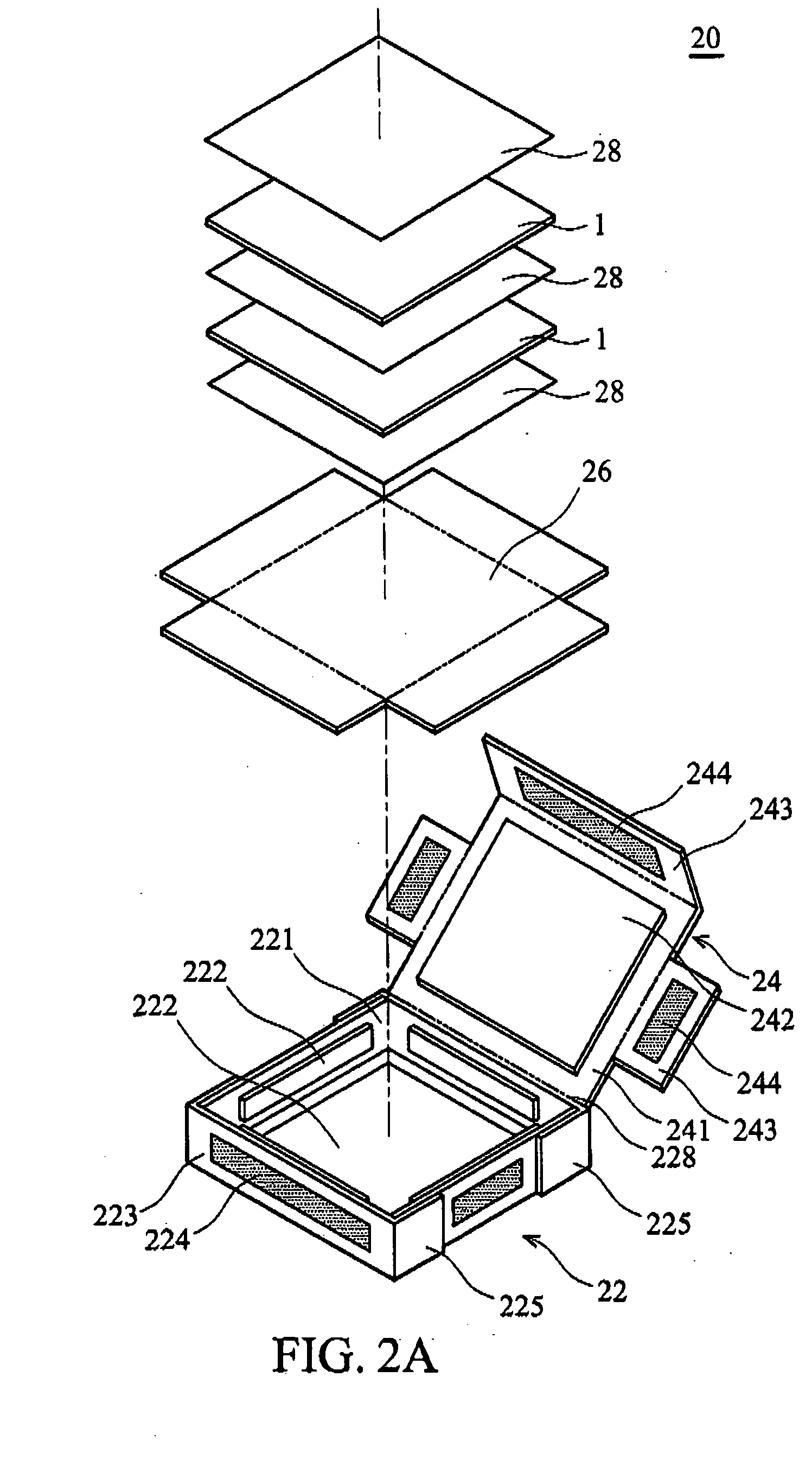 Antistatic transport package for LCD cells
