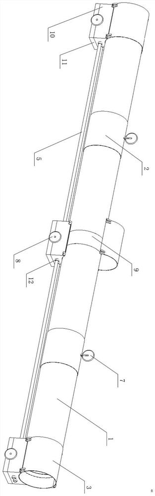 Tunnel escape pipeline and construction method thereof