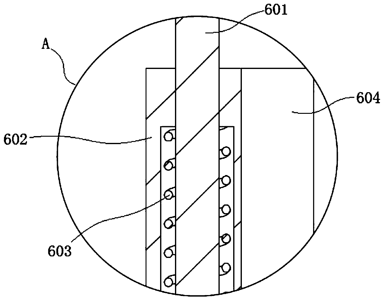 Floor overturning device for wood floor processing