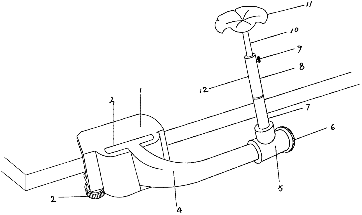 Overhead bridge type myopia prevention frame