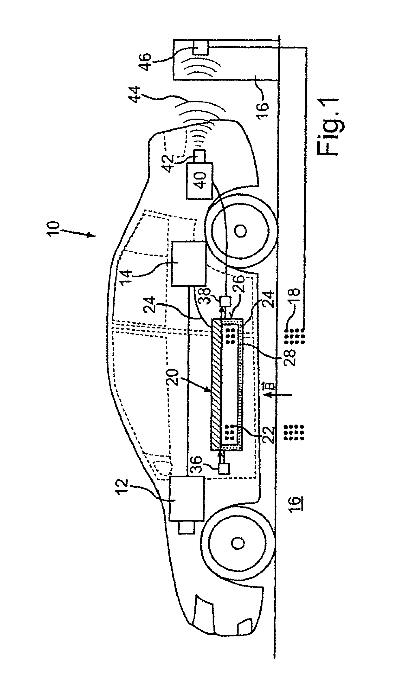 Motor vehicle having a storage for electric energy