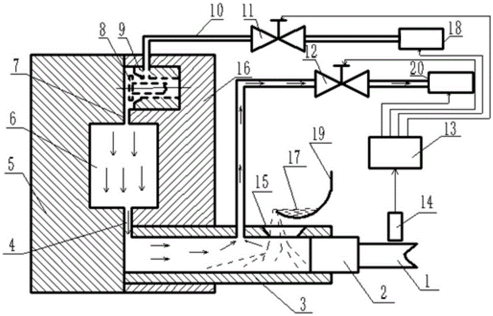 Die-casting mechanism of horizontal freezing chamber vacuum die-casting machine and method for using die-casting mechanism for die-casting operation