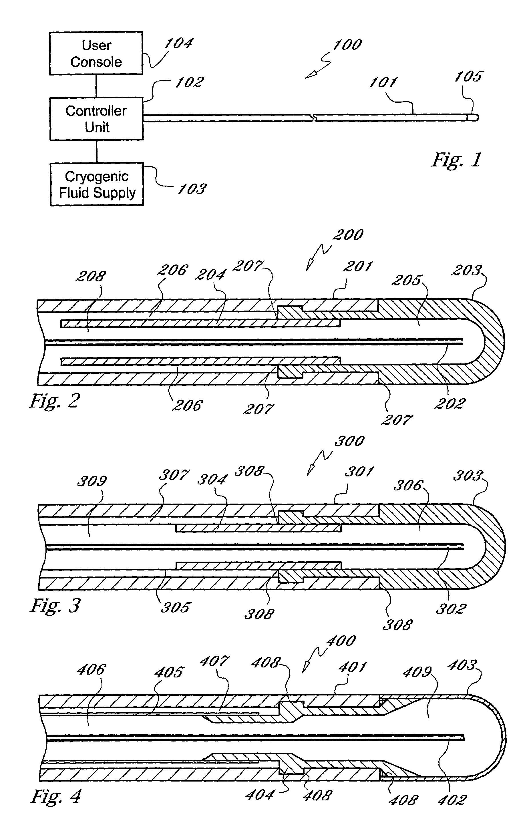 Cryogenic medical device with high pressure resistance tip