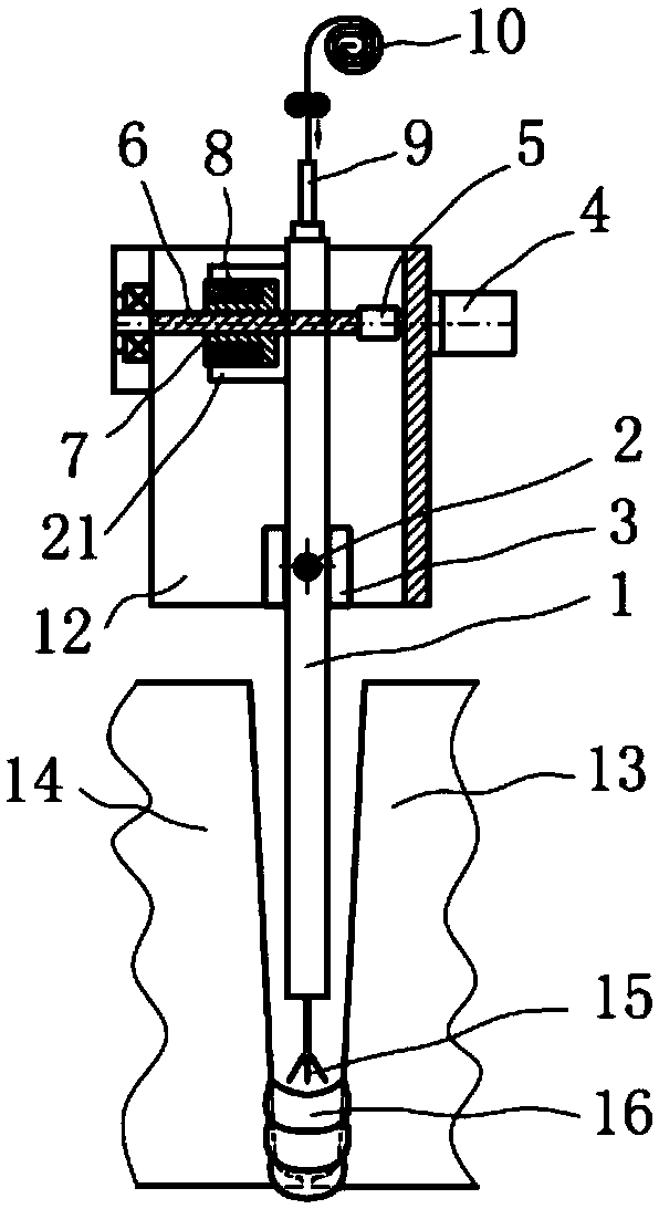 Ultra narrow gap MAG/MIG welding two-side wall fusing control device based on welding gun fan-shaped swing