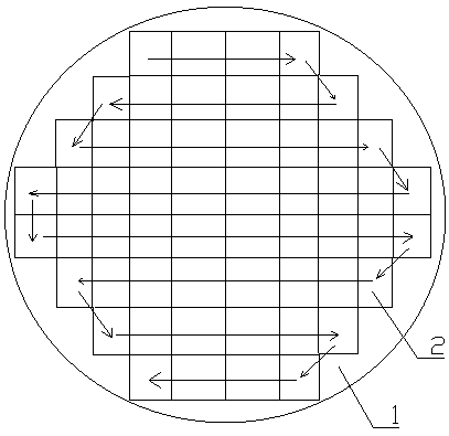 Work structure for providing scanning path of immersion photoetching machine
