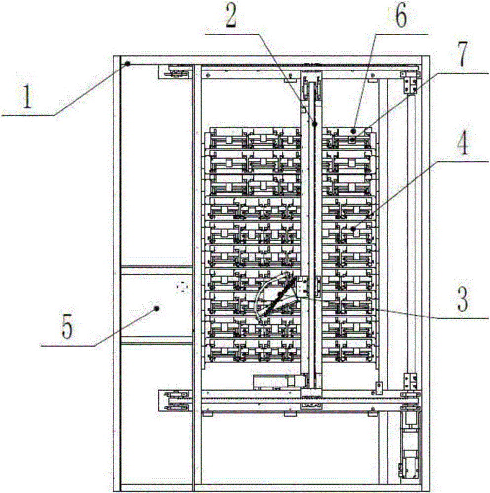 Injection medicine cabinet adopting robot and working method of injection medicine cabinet