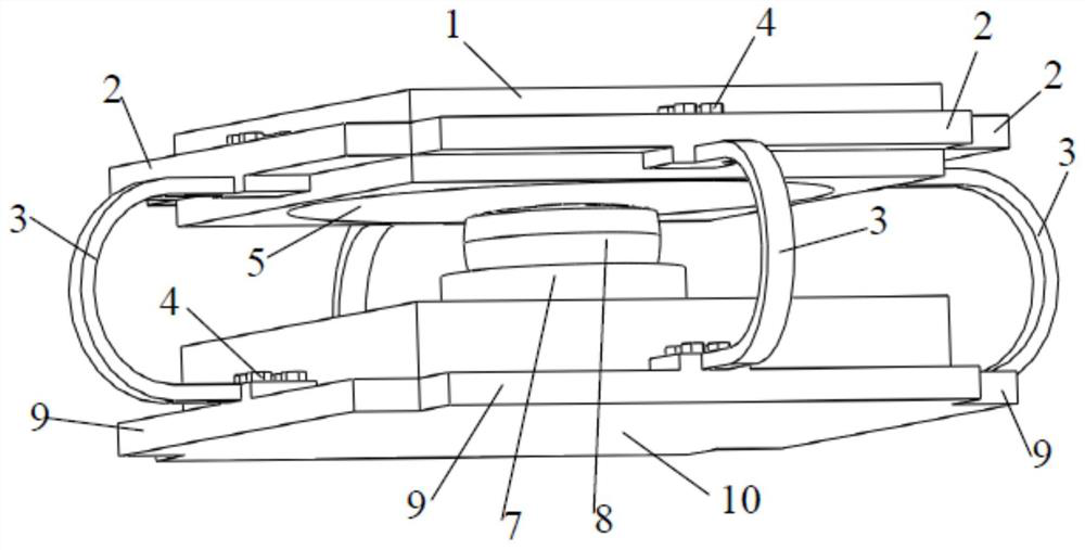 A high-bearing-capacity tension-resistant energy-dissipating shock-isolation device with multiple adjustable sliding surfaces