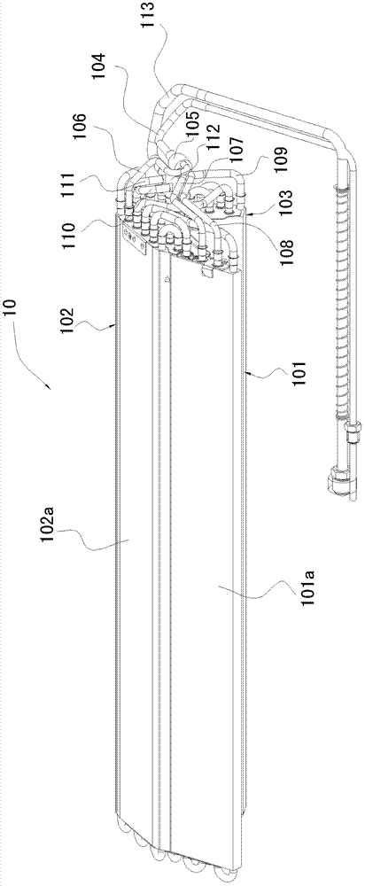 Heat exchanger and wall-mounted air conditioner with same