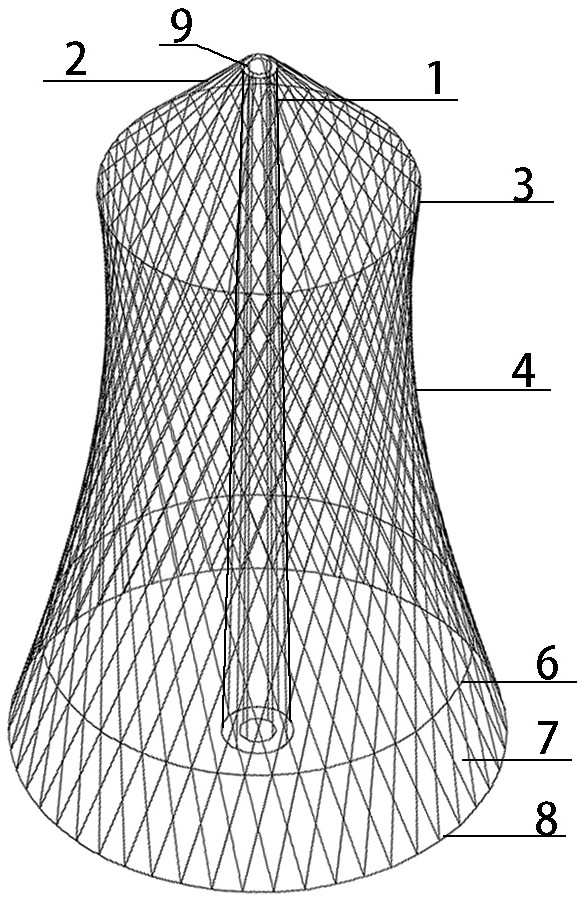 A smoke-tower-integrated structural system with oblique cable nets and its construction method