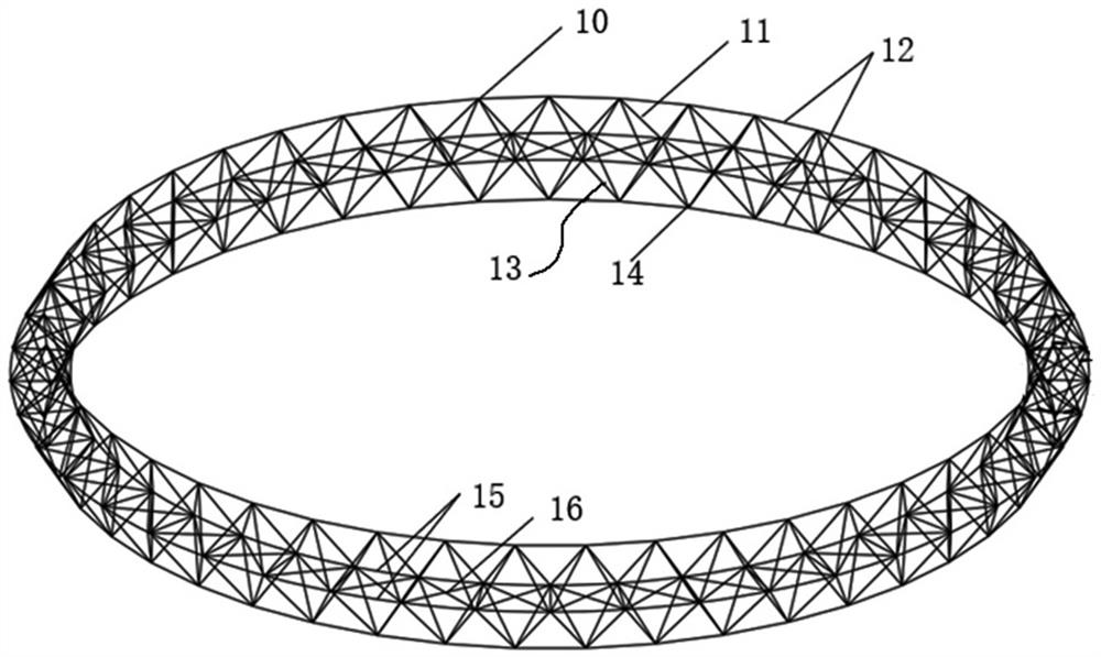 A smoke-tower-integrated structural system with oblique cable nets and its construction method