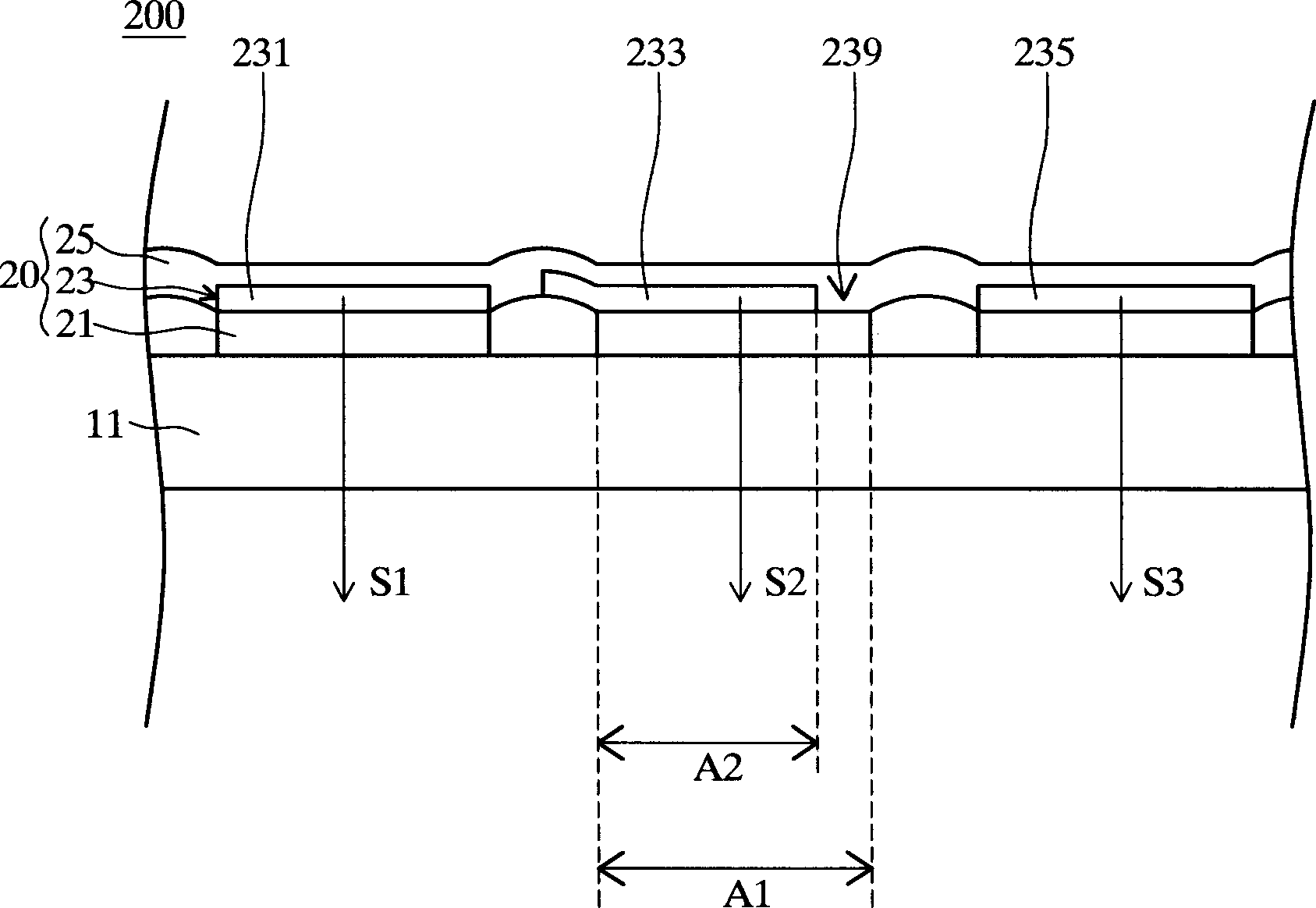 Improved parallel all colour organic electroluminescence display apparatus and mfg. method thereof