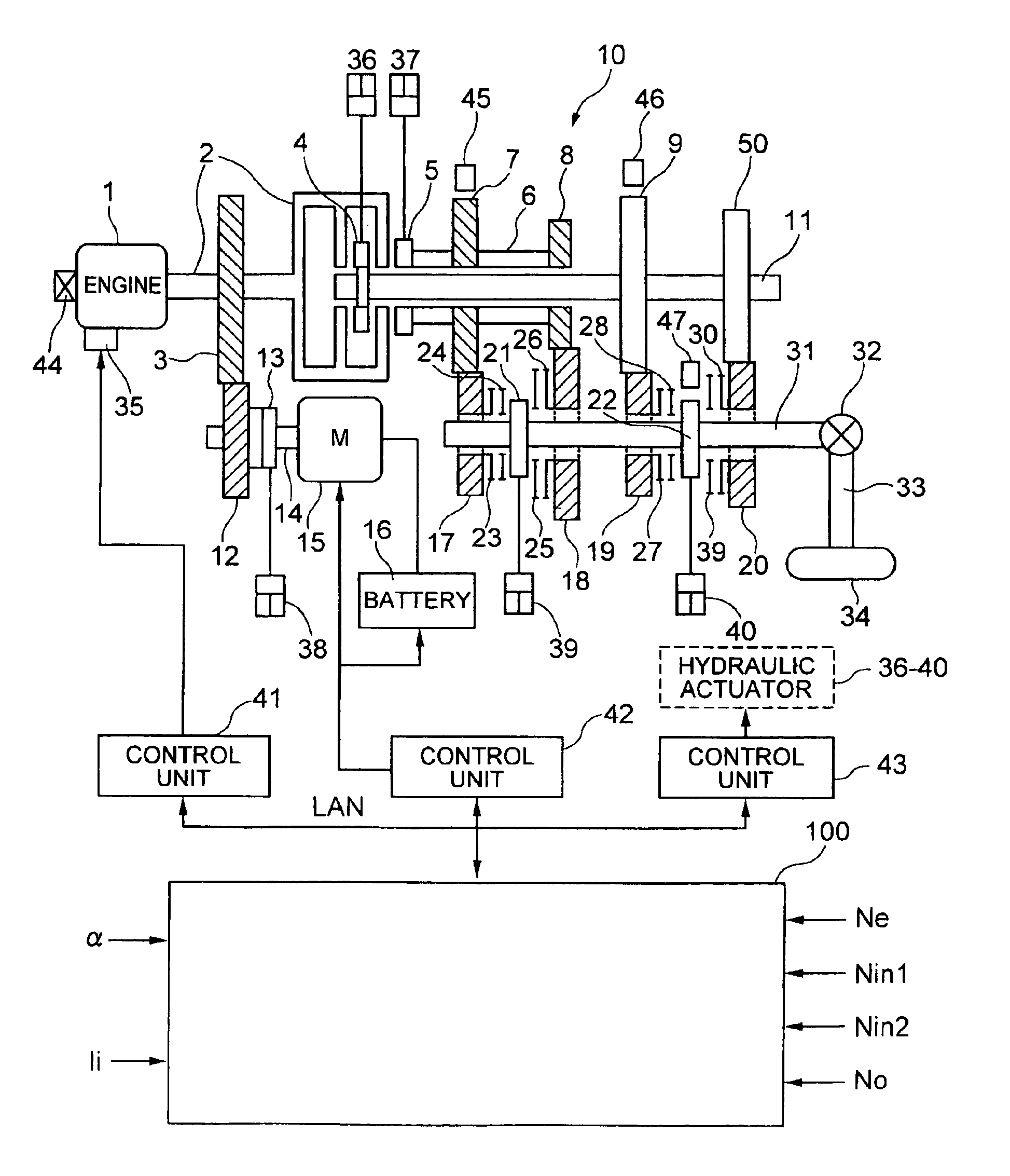 Apparatus and method of controlling a vehicle