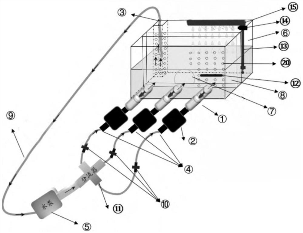 Using method of fish aerobic exercise experiment device