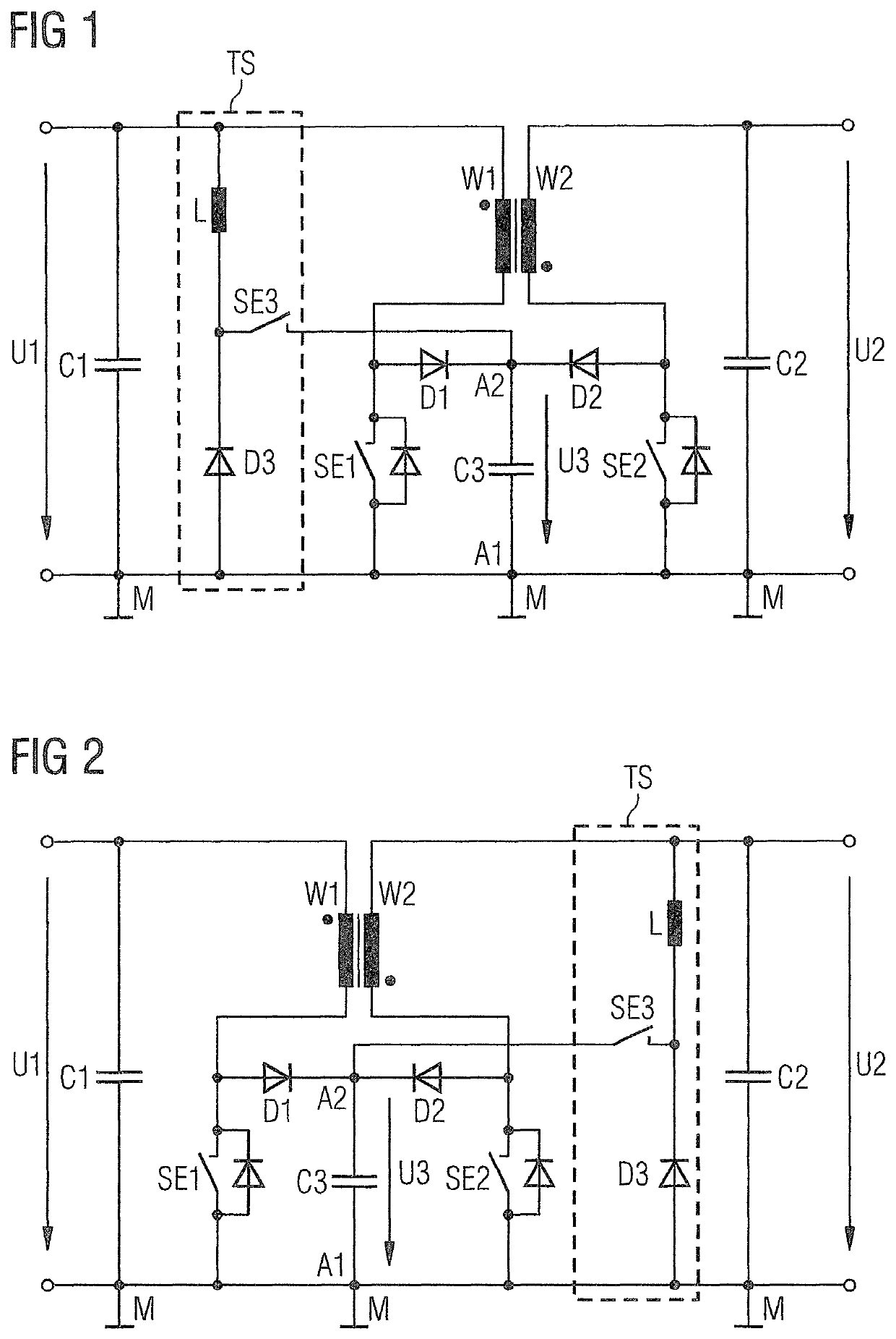 Bidirectional flyback converter circuit