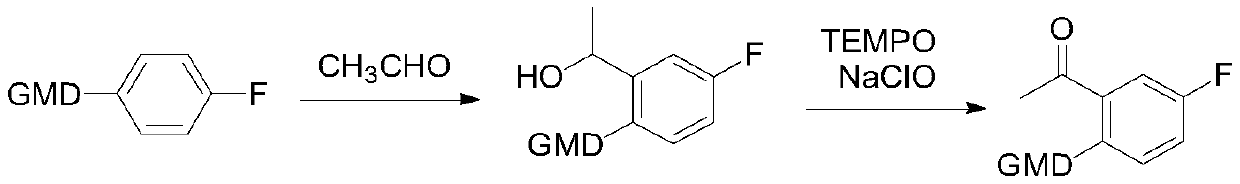 Preparation method of acetylation intermediate of (S)-5-fluoro-3-methylisobenzofuran-3-one