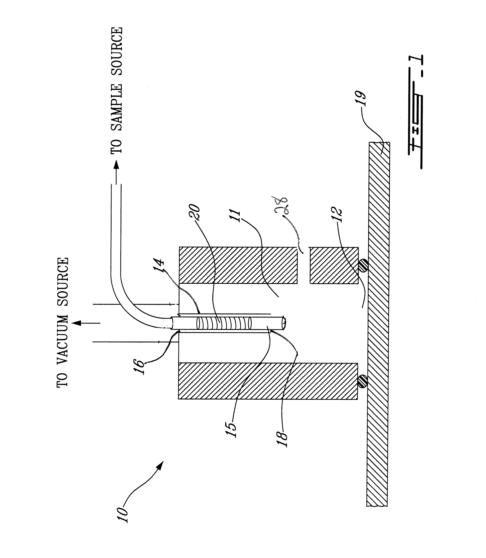 Method and apparatus for depositing samples on a target surface