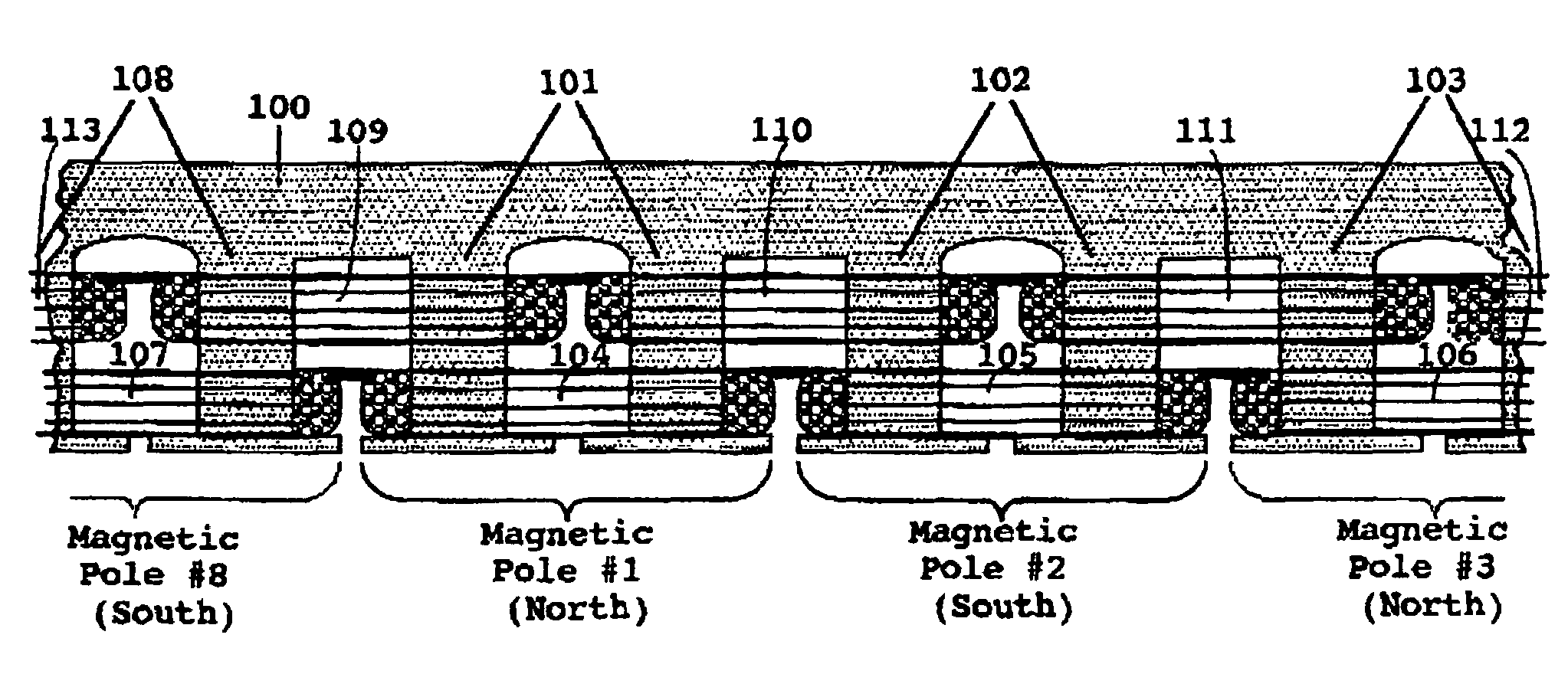 Split-pole field-match motor