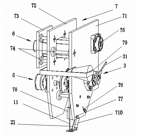 Single-side sewing device