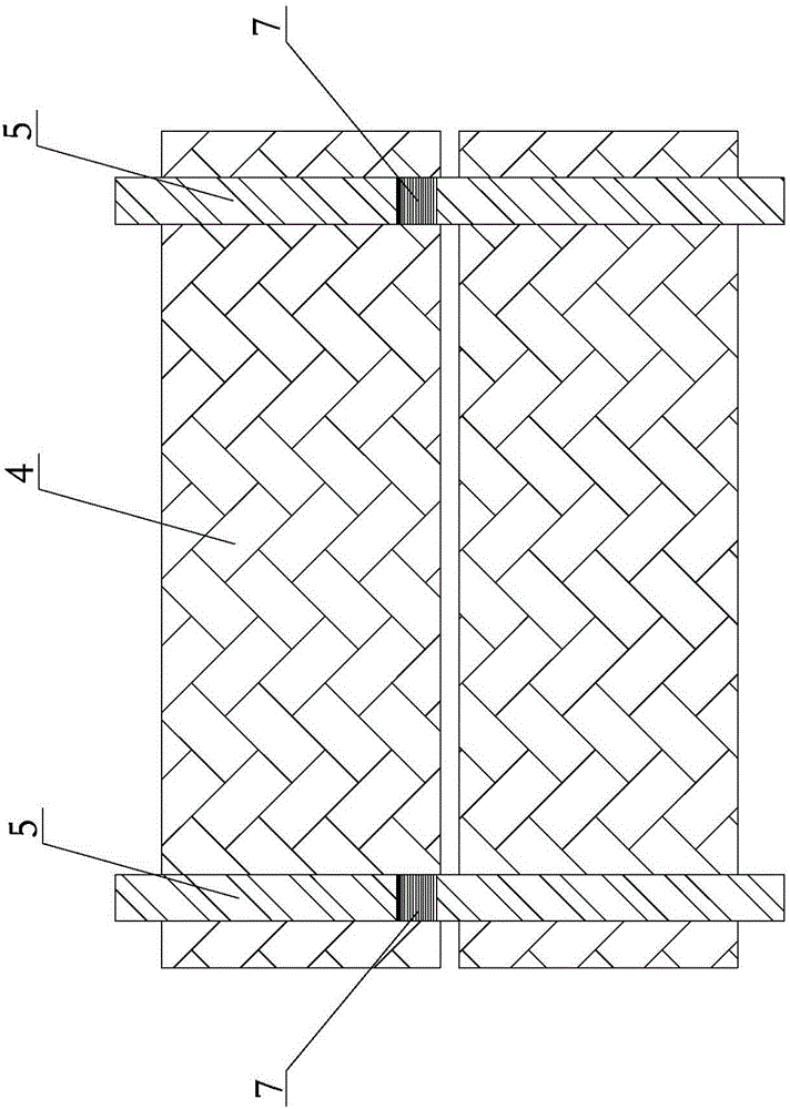 Circular tensioning connection method for insulation board clamped by double waterproof boards for tunnel