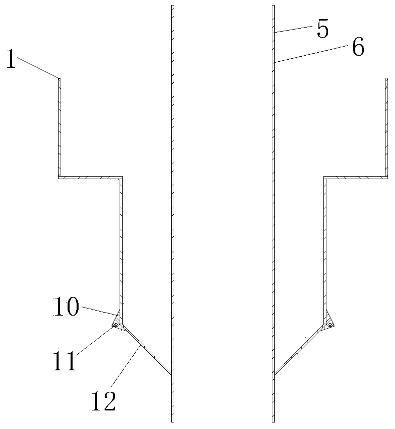 Structure for preventing perforation and slurry leakage of cast-in-situ bored pile in water and construction method of structure