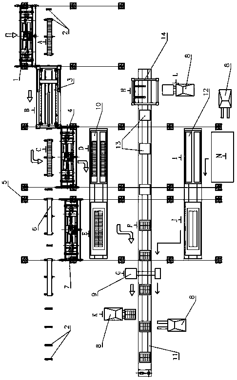 A kind of air-entrained concrete mixing packing system