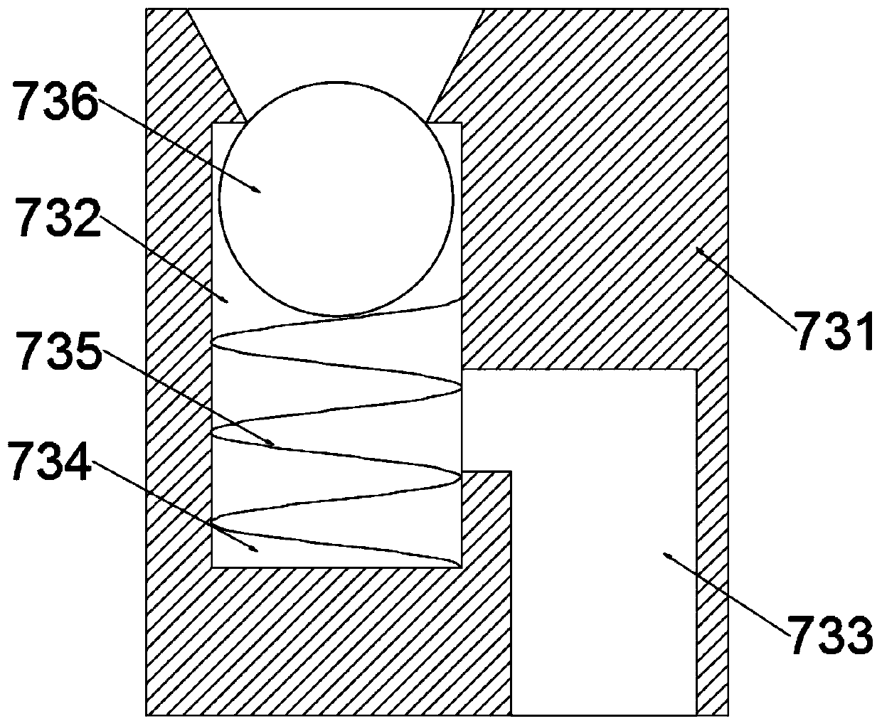 Conveying device of saccharide material