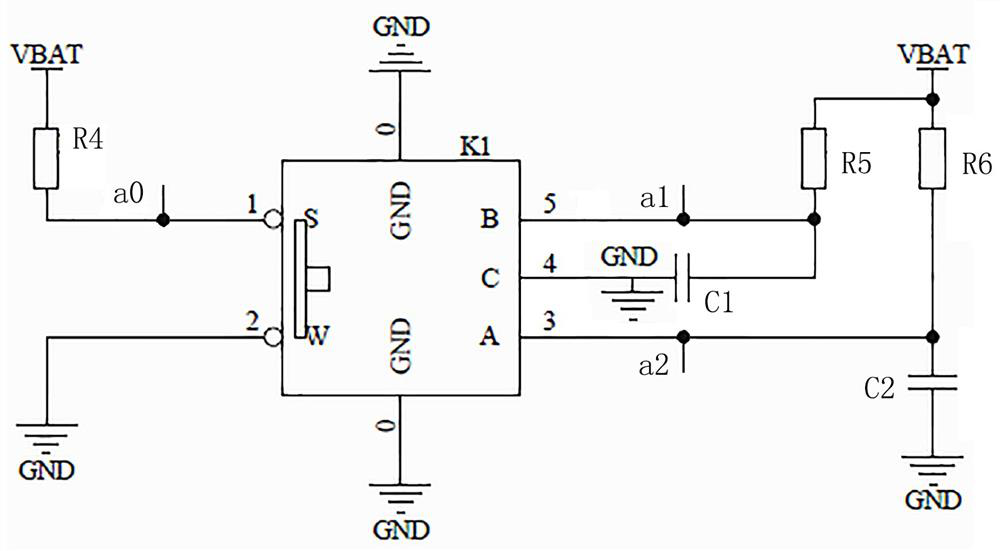 Bluetooth panel switching circuit of LED lamp