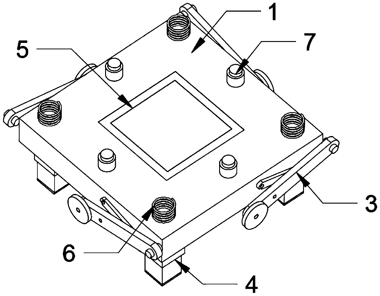 Industrial automatic horizontal base