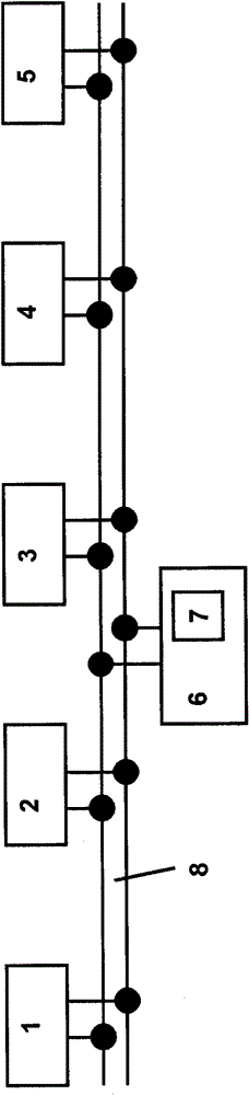 Building communication system with at least one door station and at least two residential stations