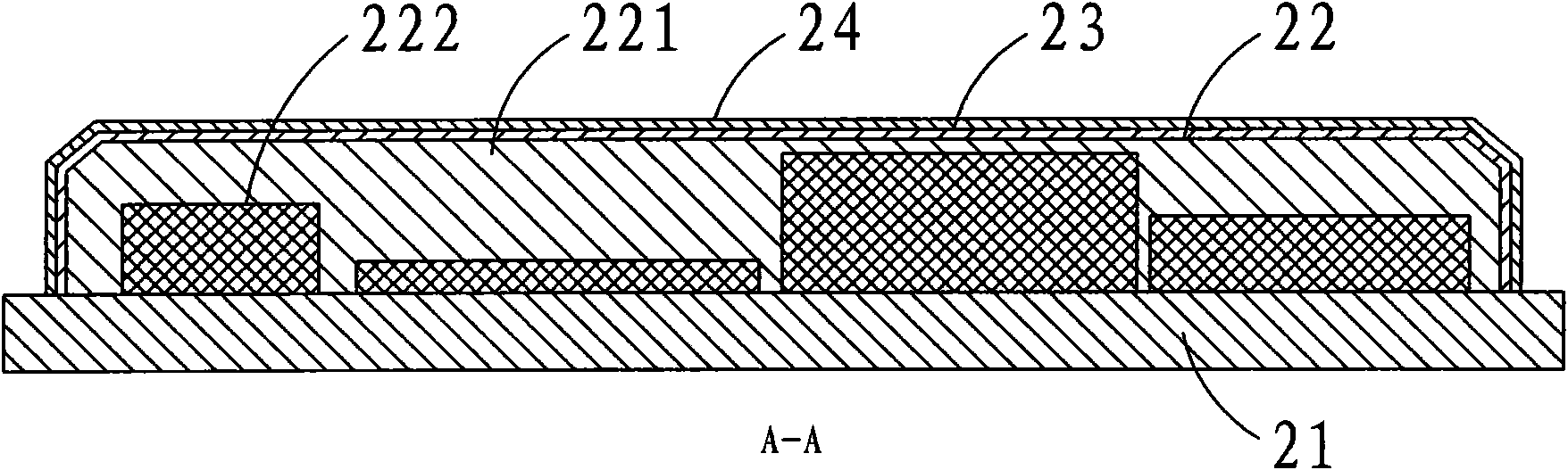 Integrated circuit packaging structure and packaging method