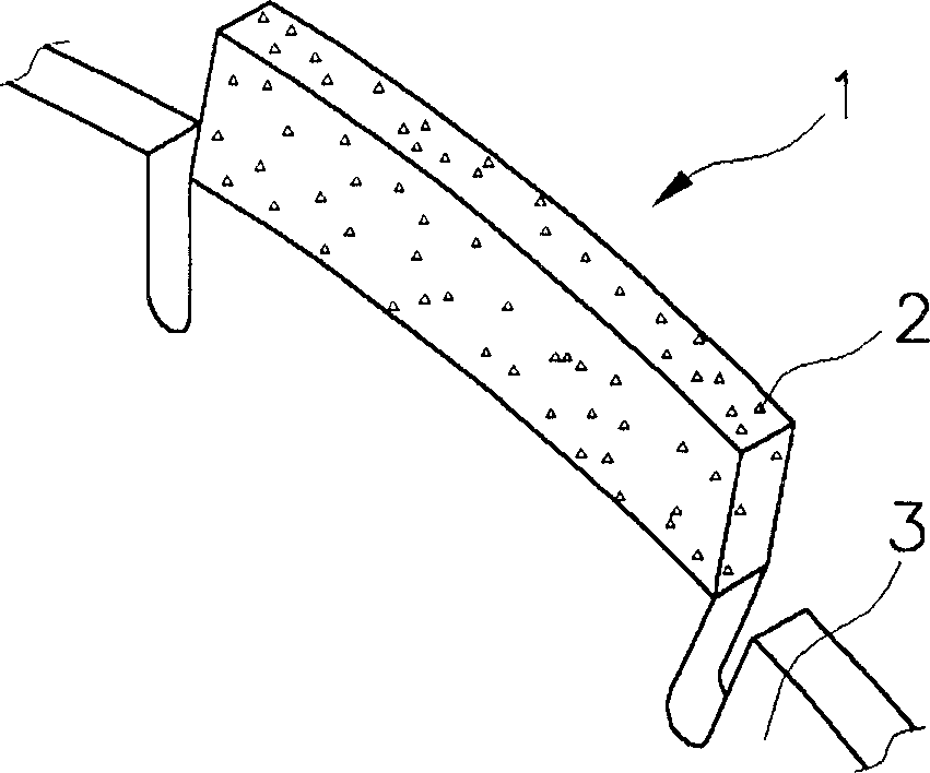 Gear type machining tip and tool attaching the same thereon