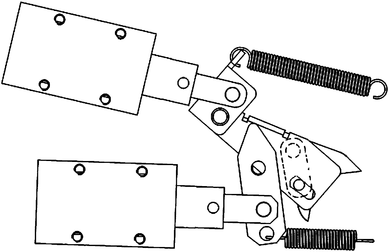 Reversing device for banknote conveying channel