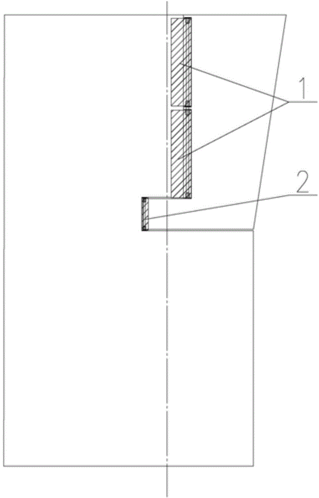 Semi-spade rudder cavitation probability reducing device