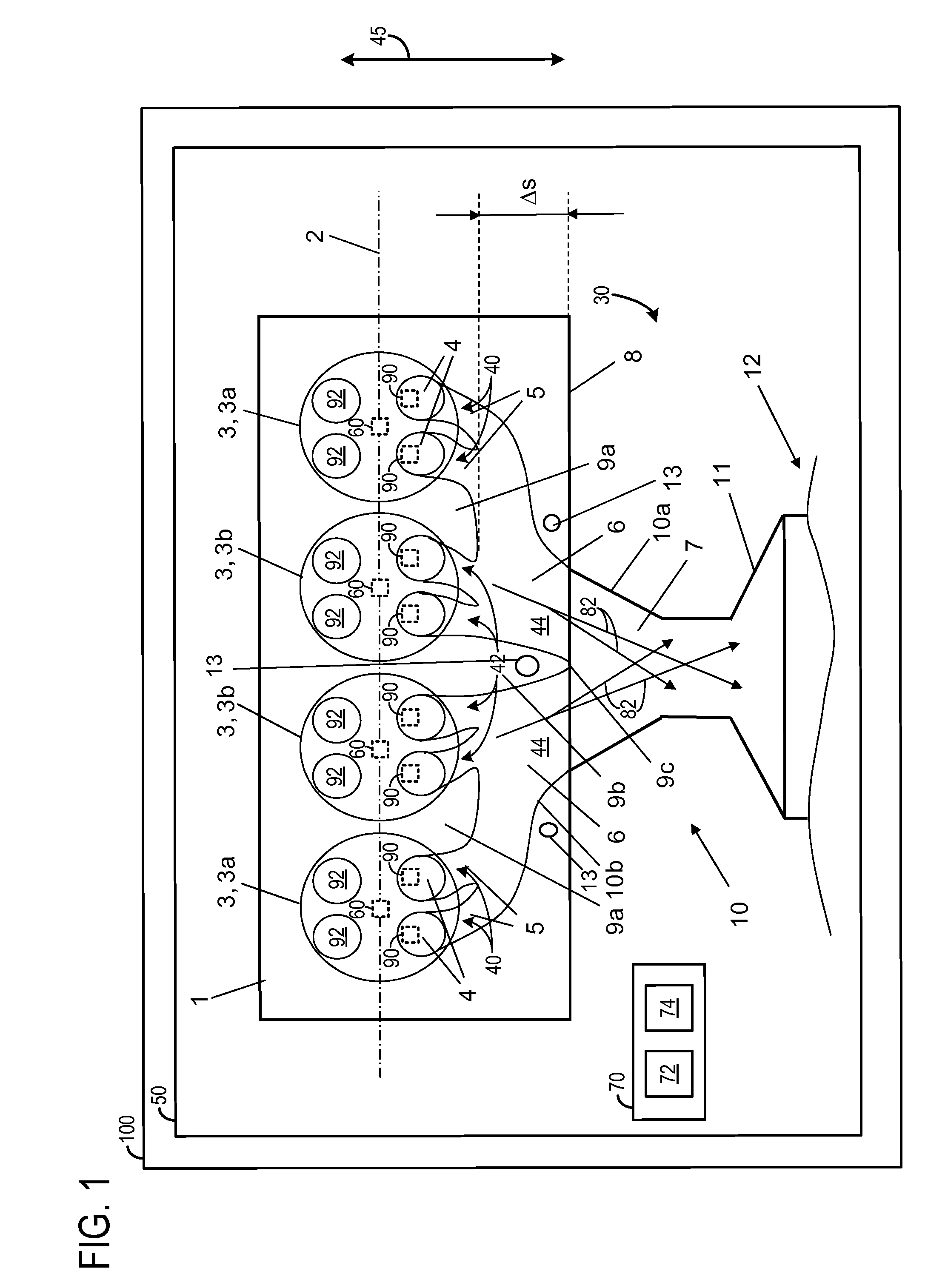 Liquid-cooled internal combustion engine with a partially integrated exhaust manifold