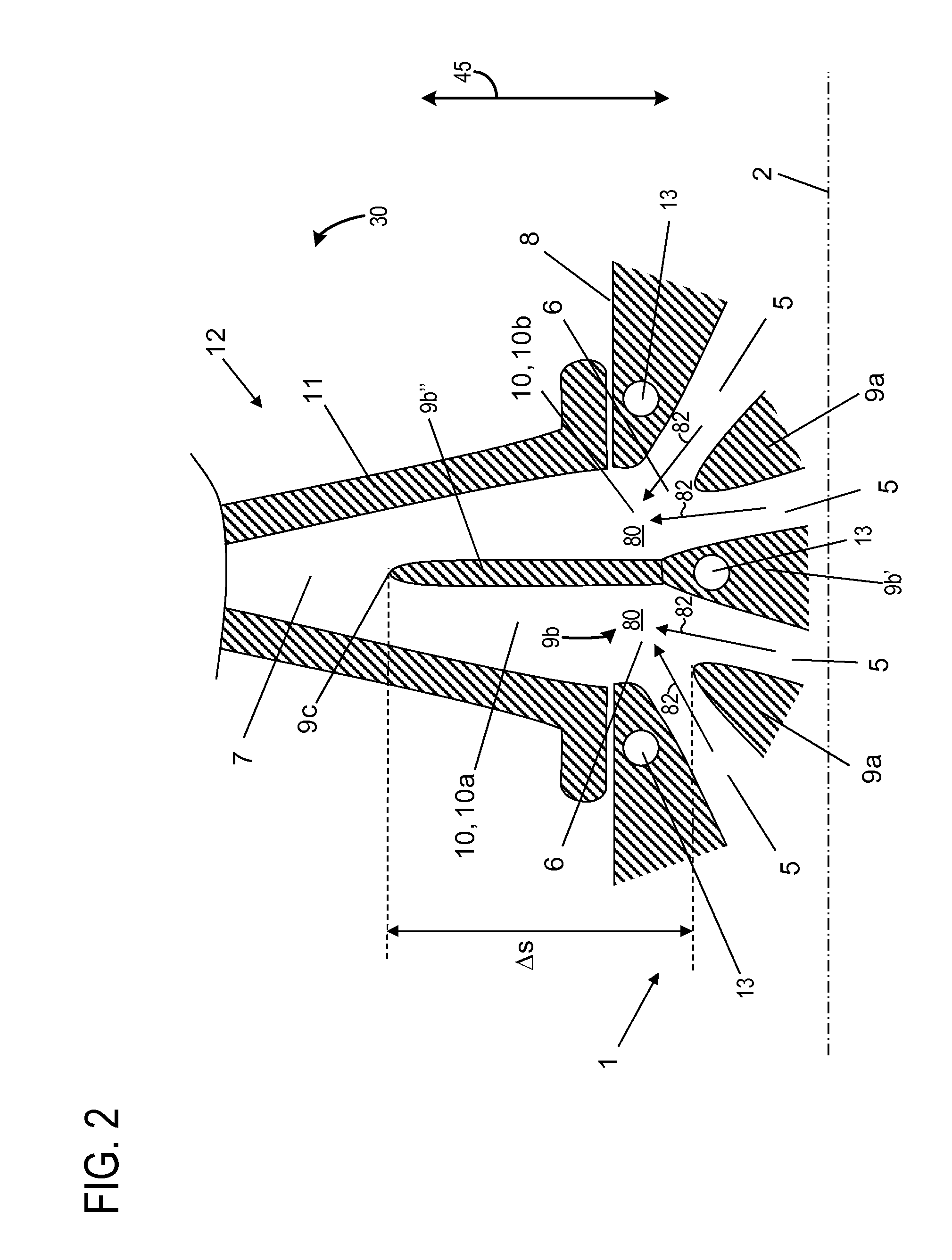 Liquid-cooled internal combustion engine with a partially integrated exhaust manifold