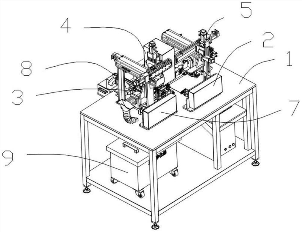 A kind of welding equipment for producing electric ignition head bracket