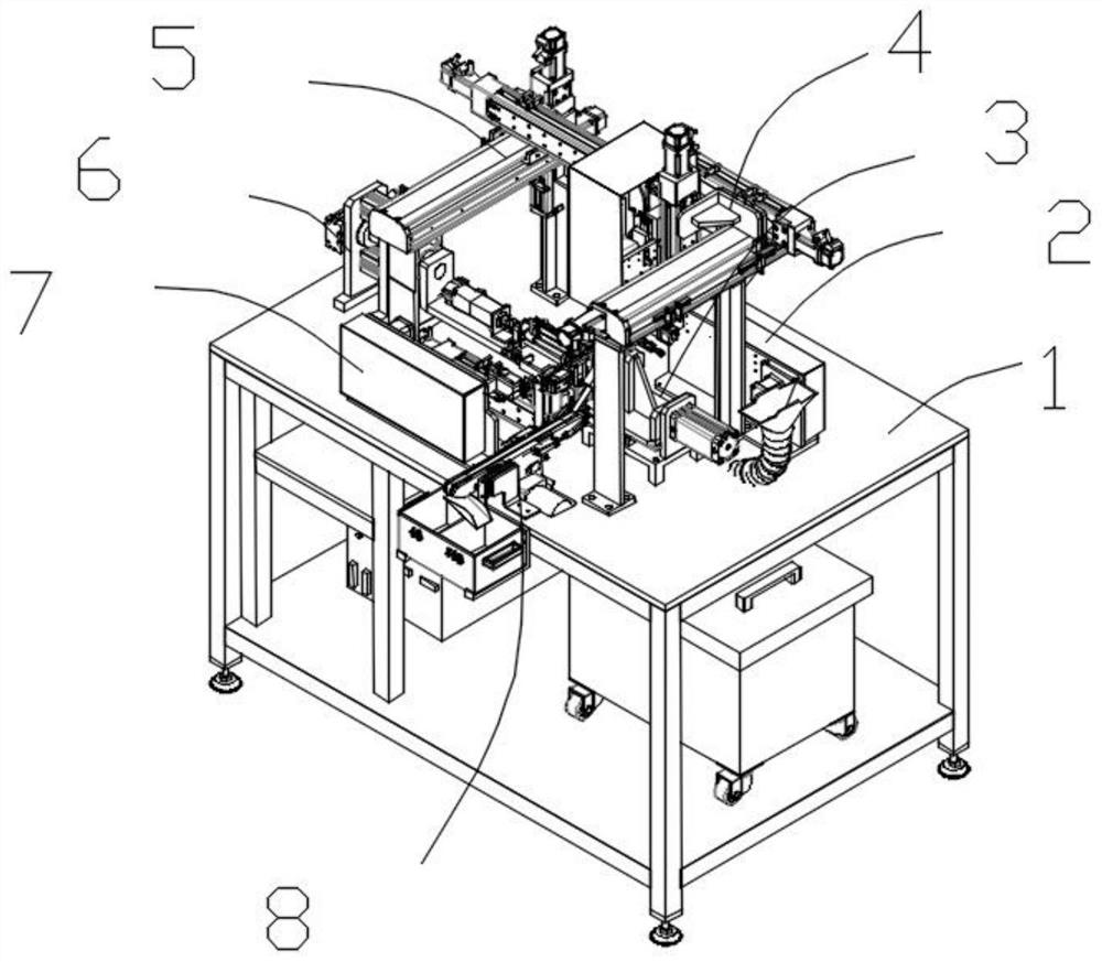 A kind of welding equipment for producing electric ignition head bracket