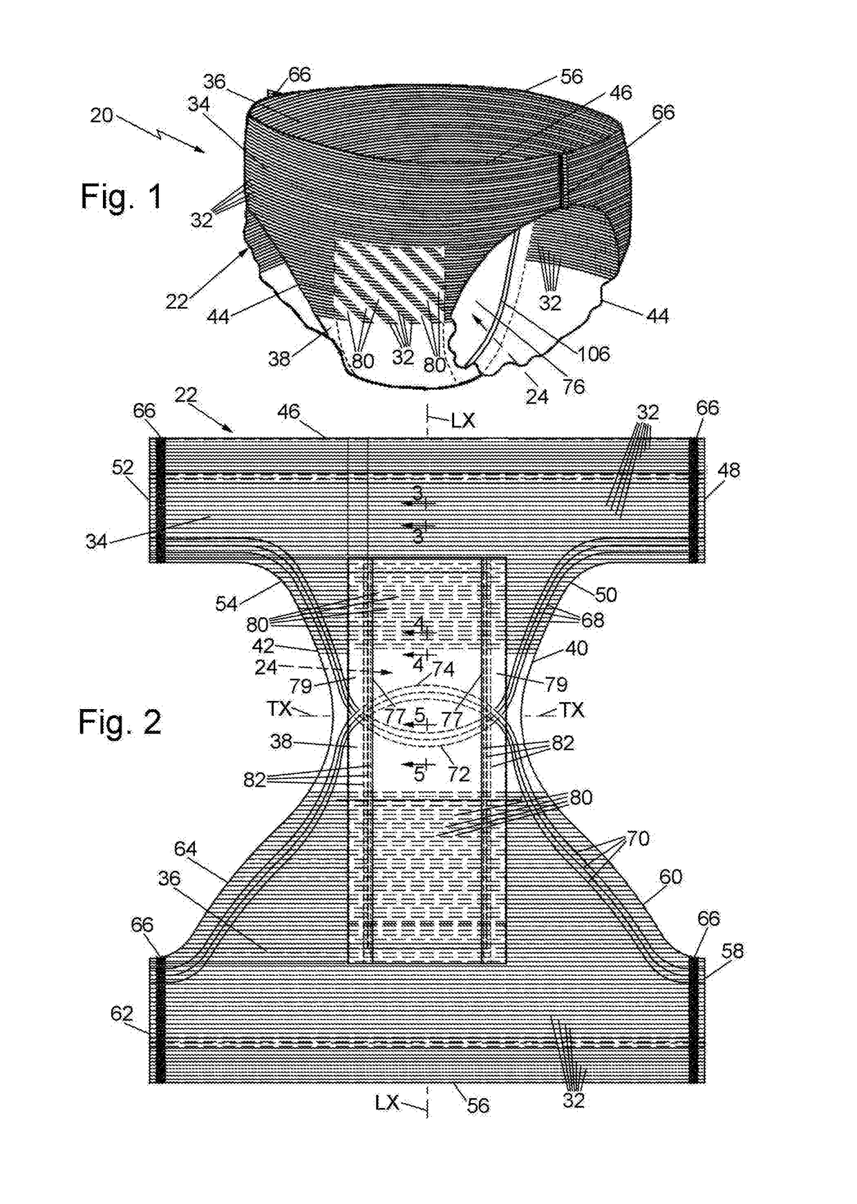 Ergonomic disposable absorbent garment