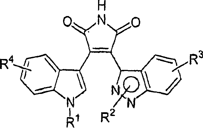 Substituted indazolyl(indolyl)maleimide derivatives as kinase inhibitors