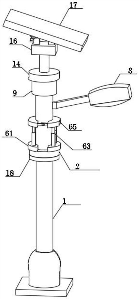 Solar street lamp easy to assemble and assembling method thereof