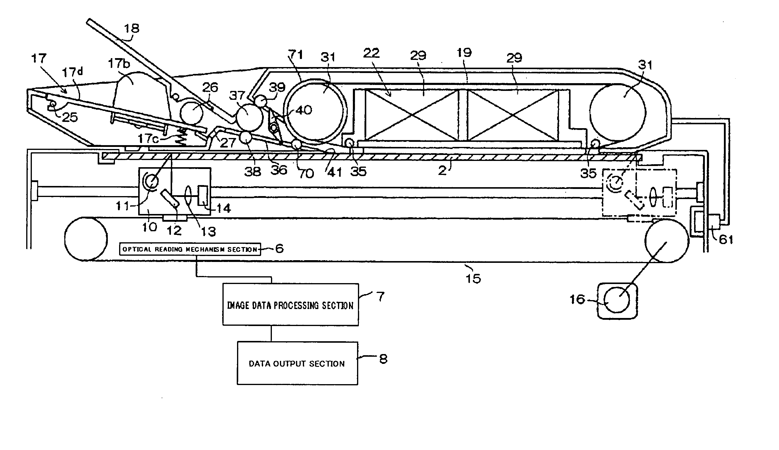 Ducument feeder and image reading apparatus with the same