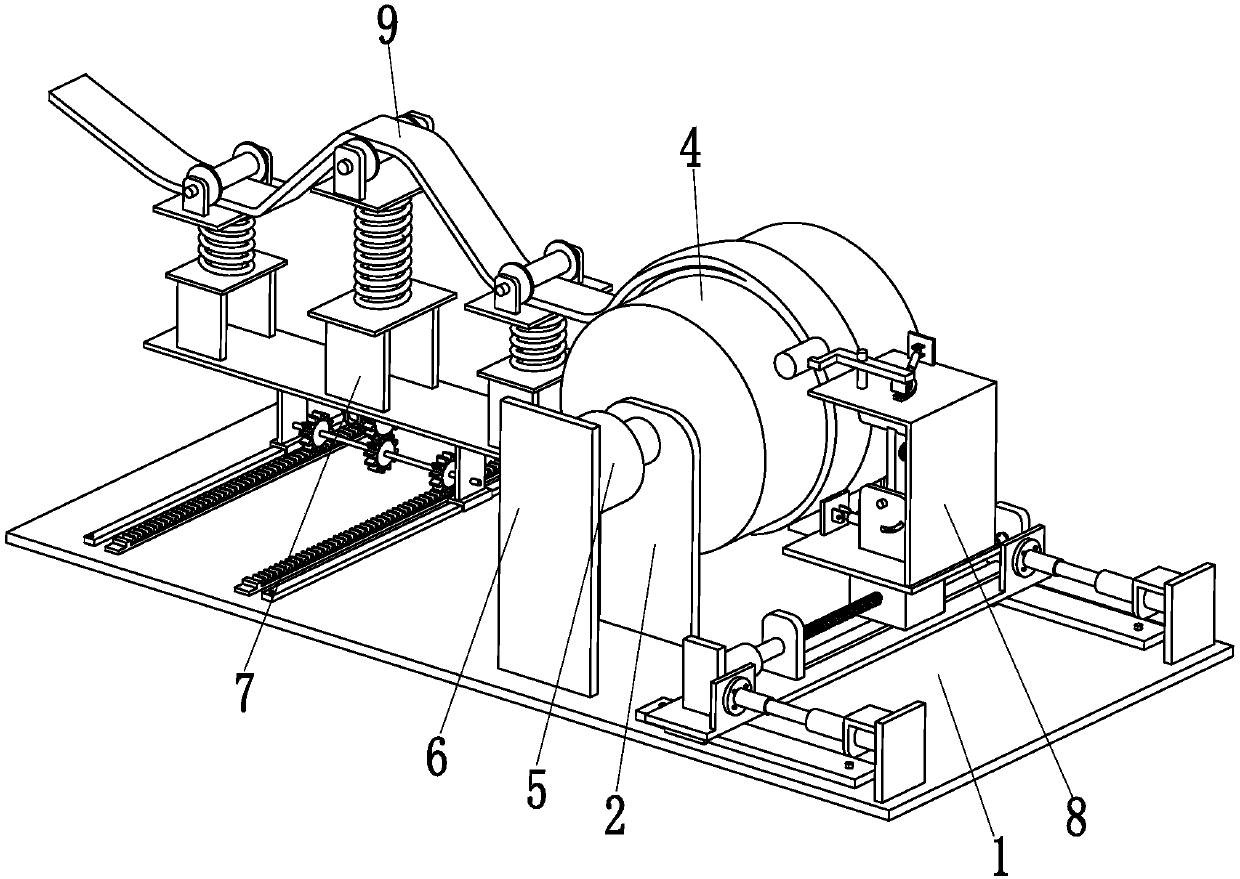 A cylindrical winding processing equipment for distribution network transformers