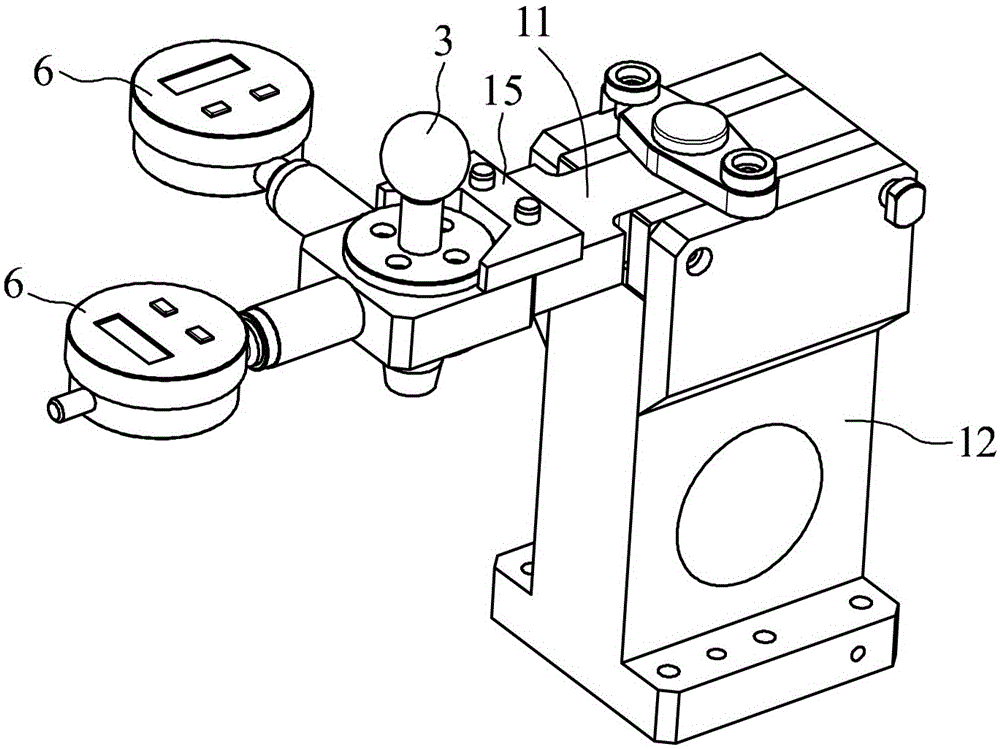 Hole position measuring device