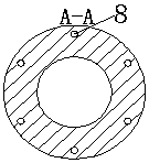 An inner powder-discharging drill pipe