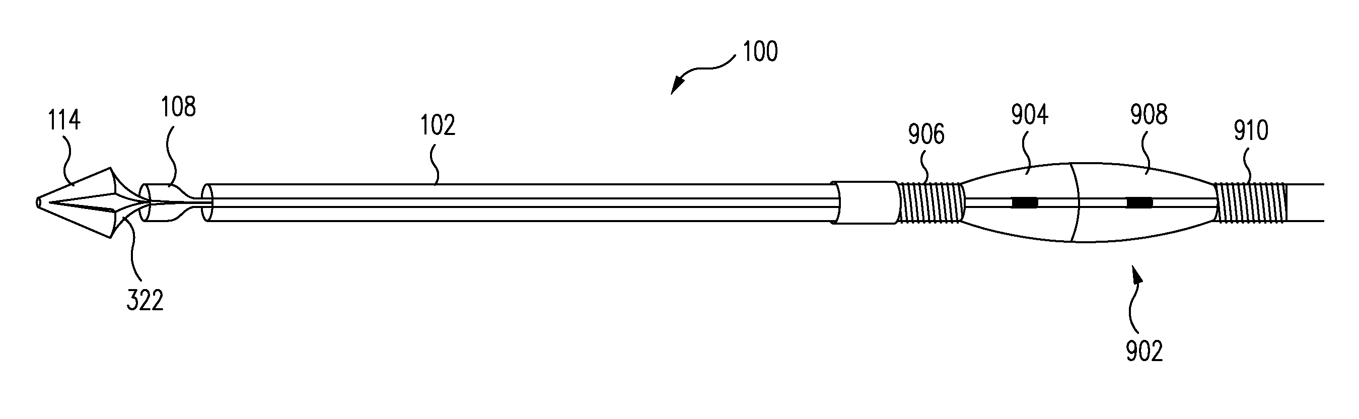 Expandable tip delivery system and method