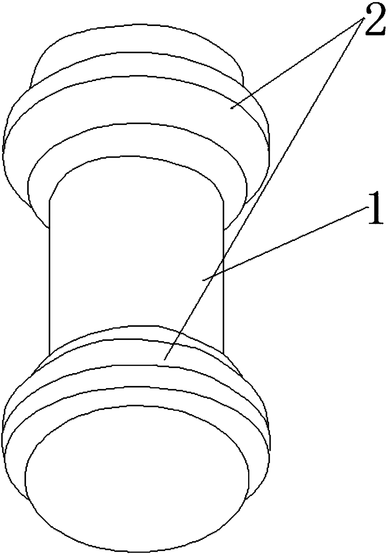 A dumbbell-shaped water cup