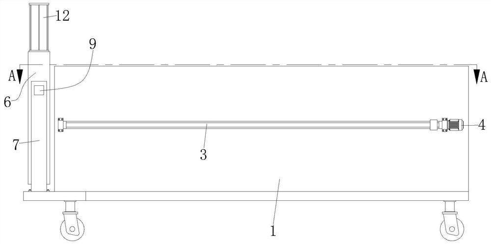 Planting frame erecting device for cucumber planting